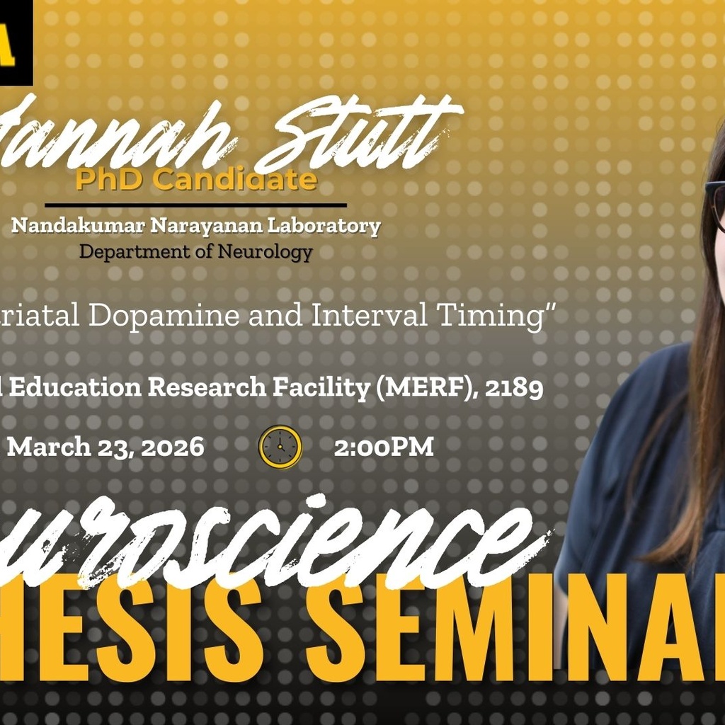 Neuroscience Interdisciplinary Program Thesis Defense Seminar: Hannah Stutt promotional image
