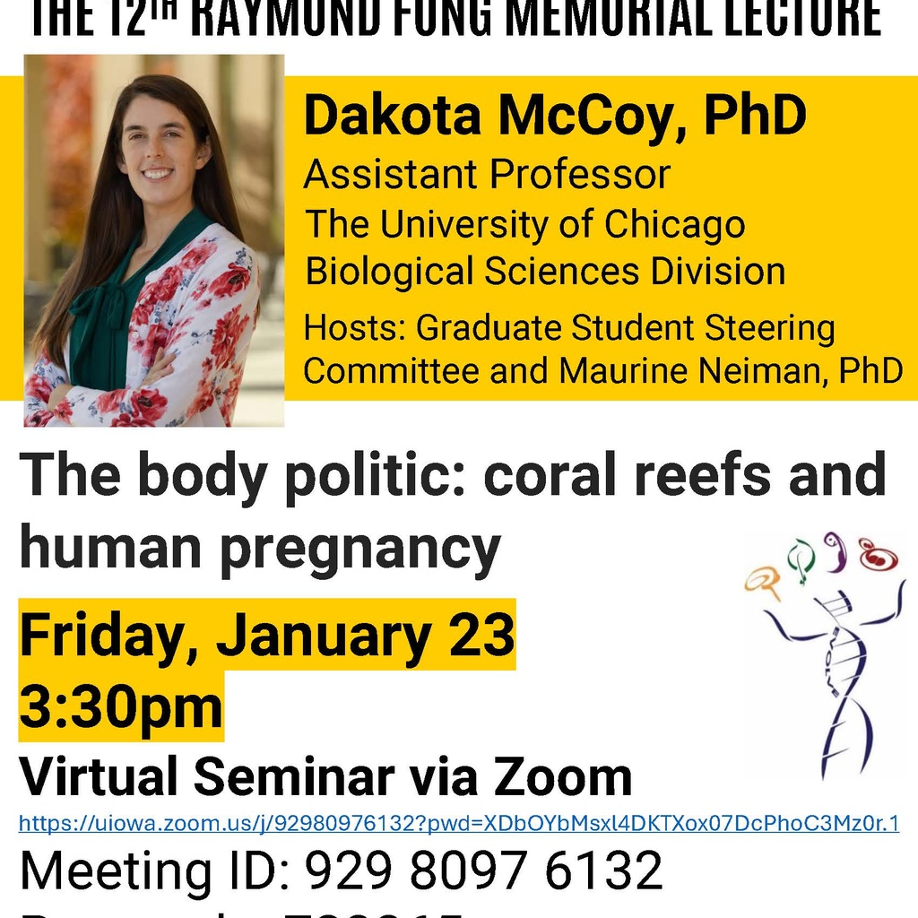 Biology Seminar/Raymond Fong Memorial Lecture: "The body politic: coral reefs and human pregnancy" promotional image