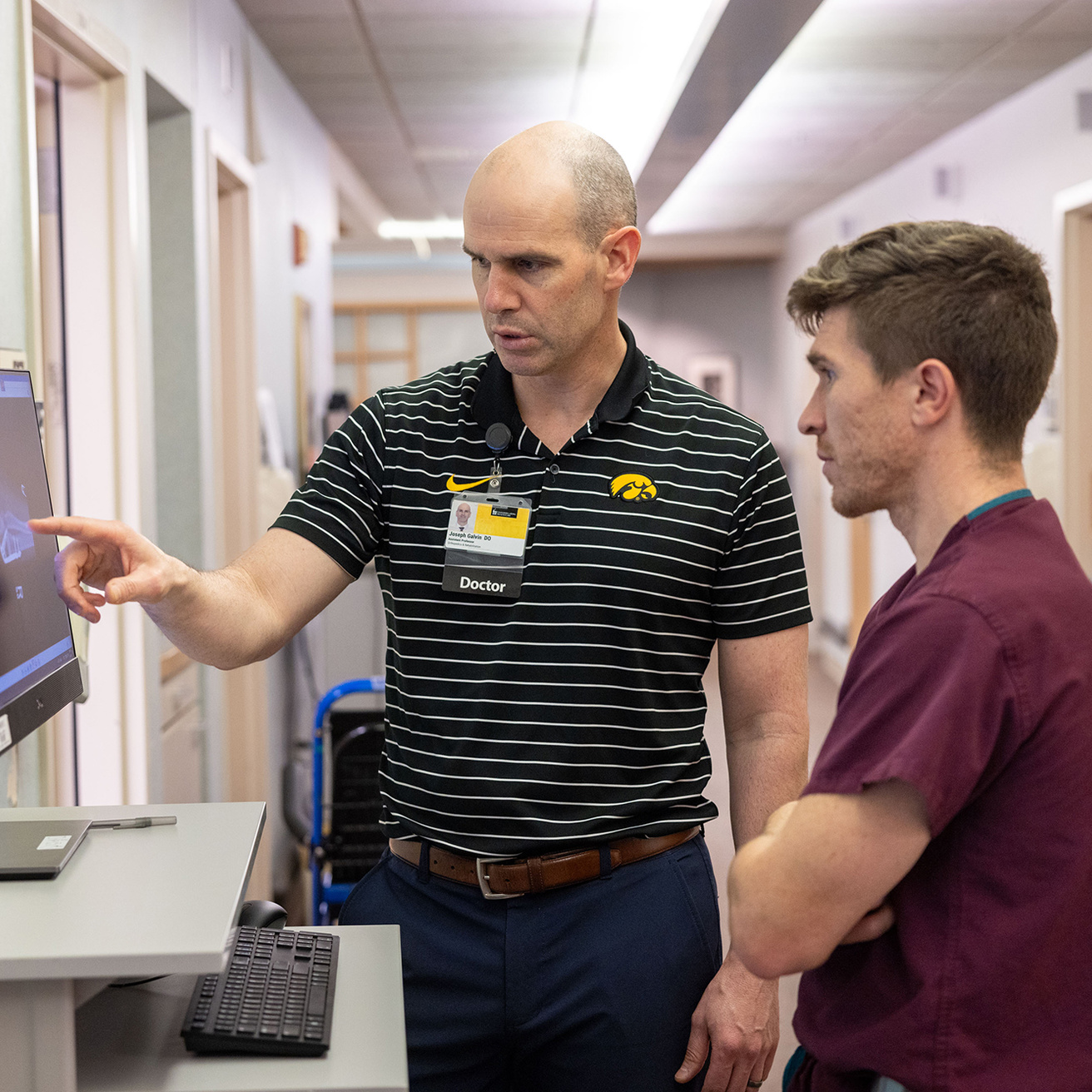 Dr. Galvin with student
