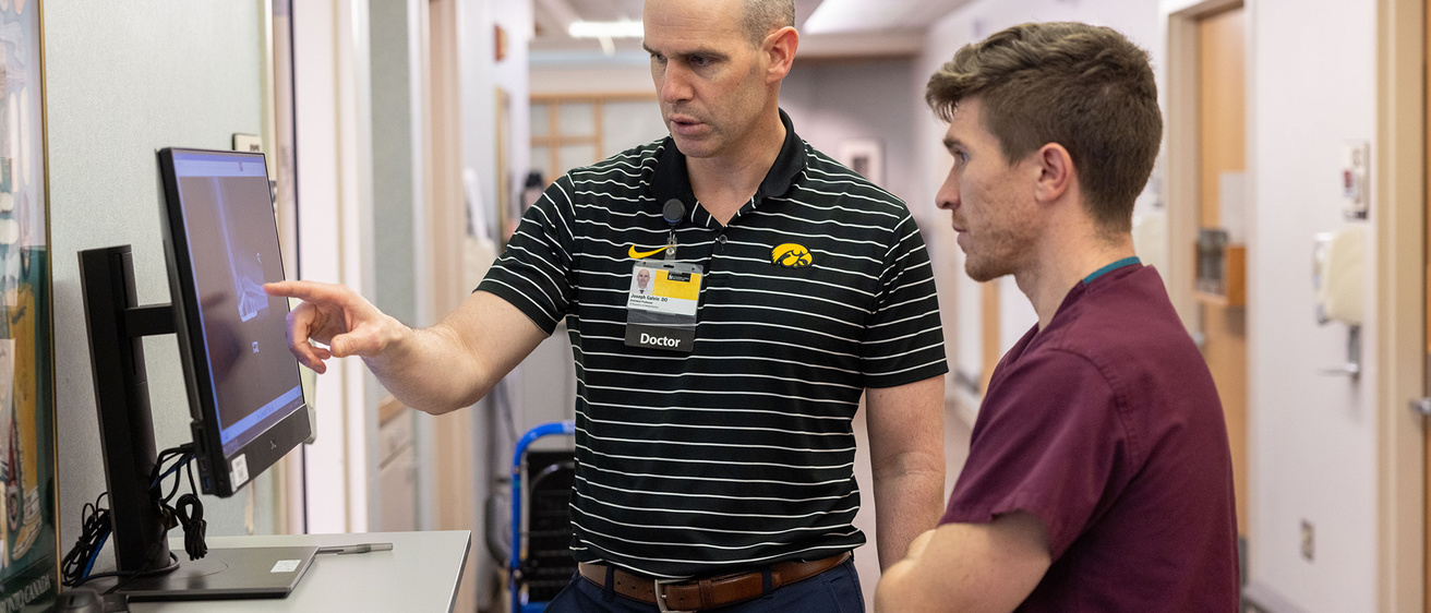 Dr. Galvin with student