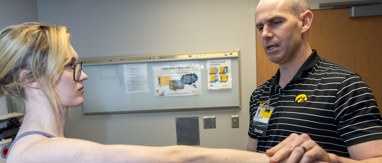 Dr. Galvin with patient