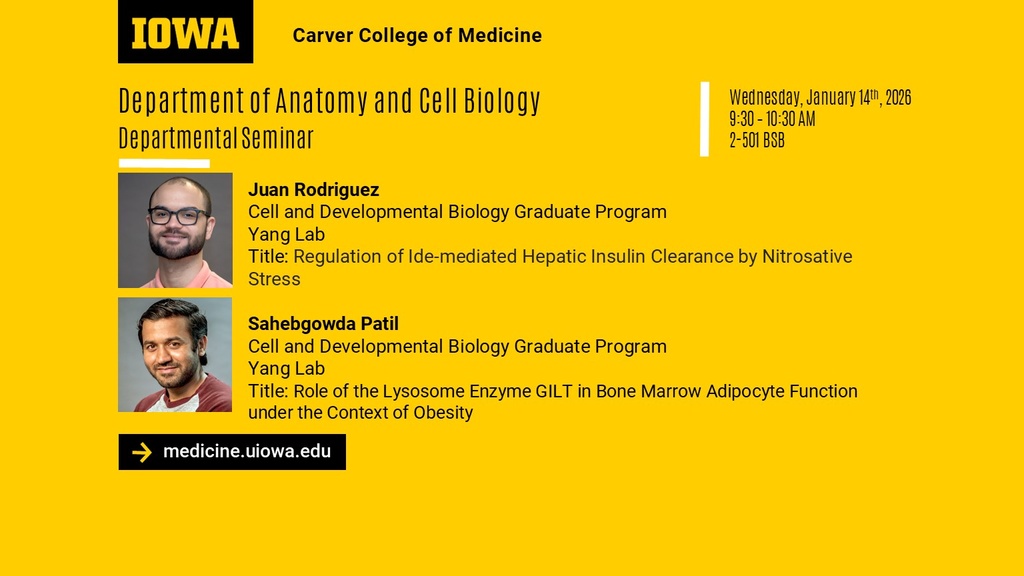 ACB Seminar Series - Juan Rodriguez and Sahebgowda Patil  promotional image